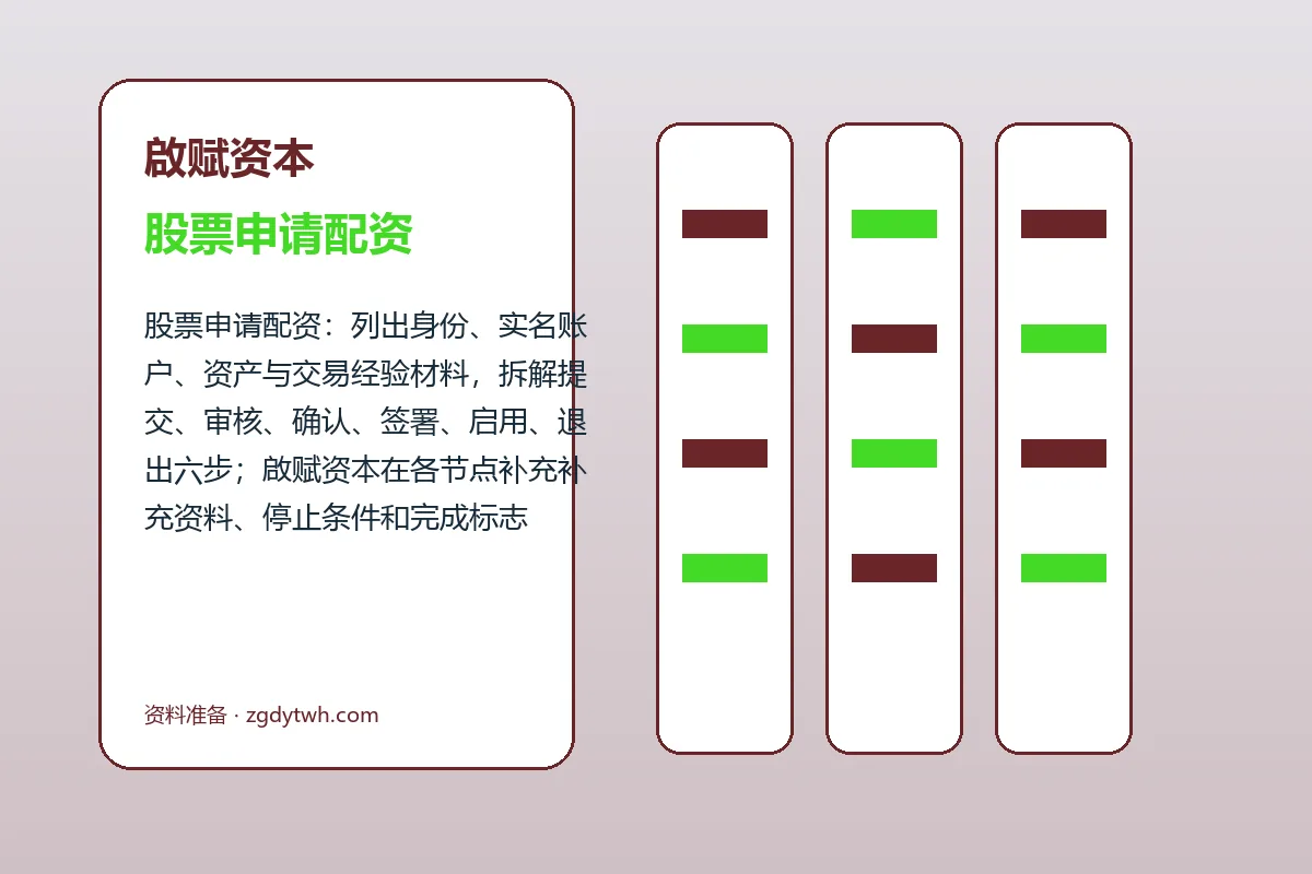 啟赋资本配资服务办理流程示意